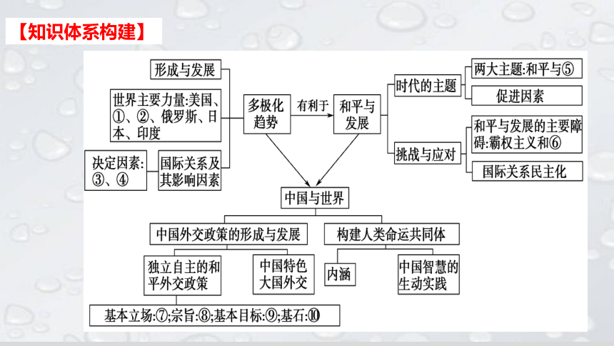 专题二 世界多极化课件(共38张PPT)-2024年高考政治二轮专题复习（统编版选择性必修一）