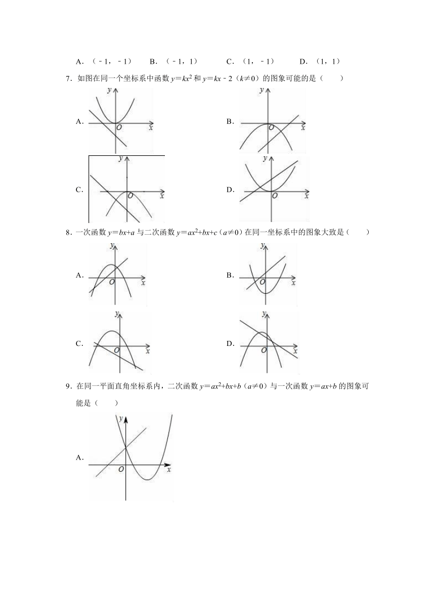 2021-2022学年沪教新版九年级上册数学《第26章 二次函数》单元测试卷（word版含解析）