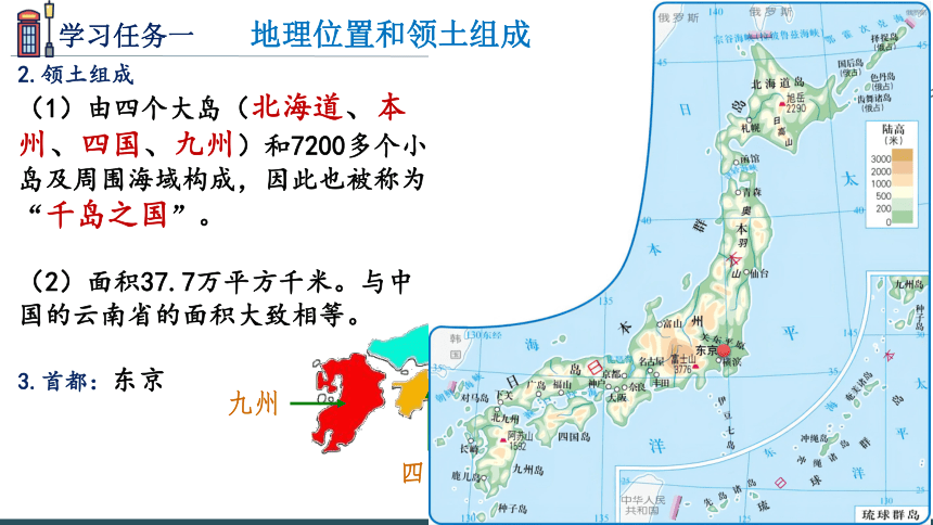 【推荐】2021——2022学年中图版地理八年级下册第七章第一节日本课件(共23张PPT)