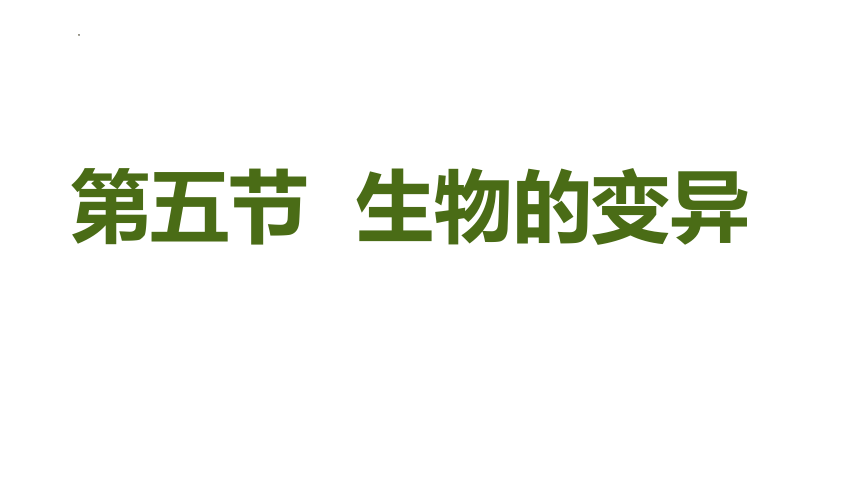 7.2.5生物的变异课件(共25张PPT)2022--2023学年人教版生物八年级下册