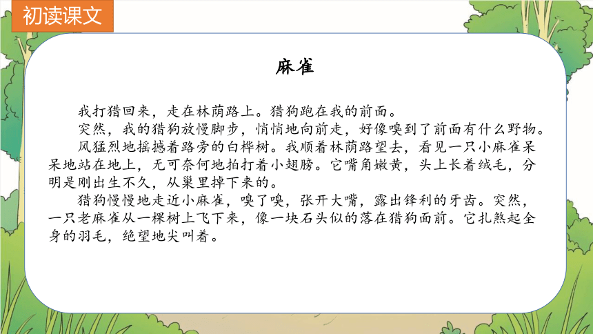 16《麻雀》课件 (共21张PPT)