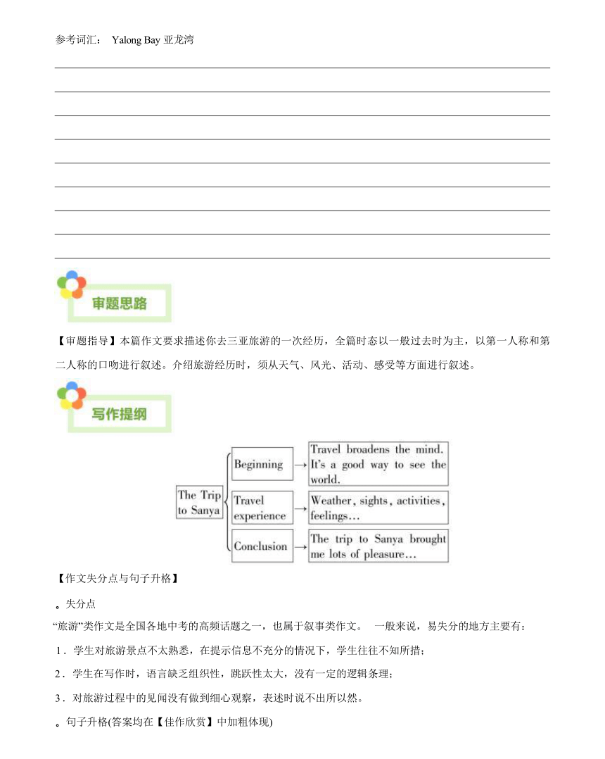 Unit 3 Welcome to Sunshine Town！教考衔接直击中考（选做）-2023-2024学年七年级下册英语单元写作深度指导（牛津译林版）