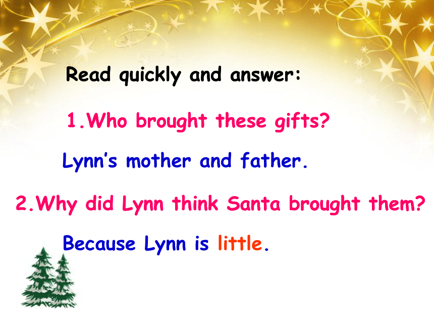 Unit 4 Lesson 23 It’s Christmas Morning!课件（18张）