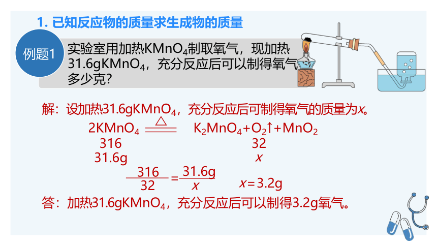 2022-2023学年九年级化学人教版上册 5.3 利用化学方程式的简单计算(第2课时）课件（22张PPT）