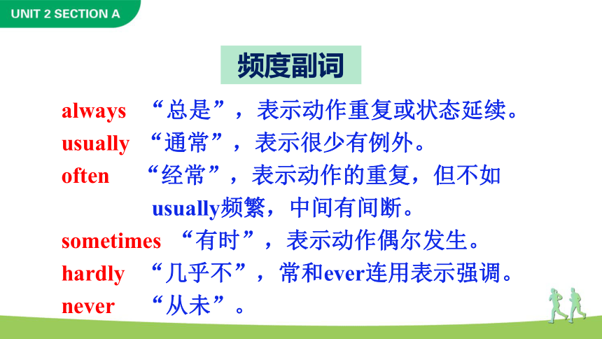 Unit 2  How often do you exercise Section A Grammar Focus-3c课件(共33张PPT)