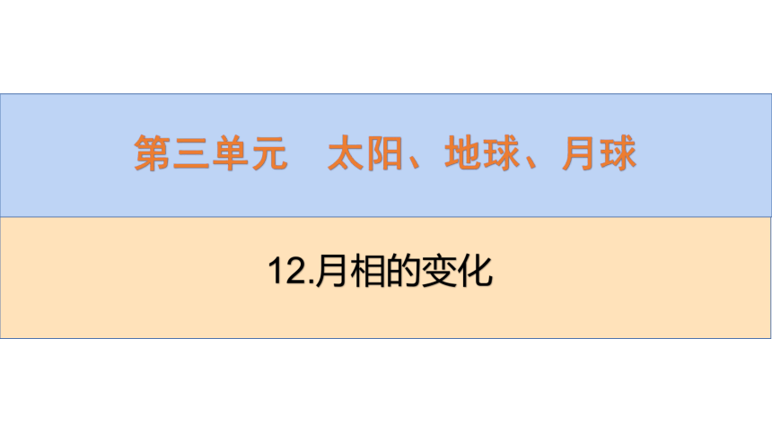 青岛版（六三制2017秋）四年级下册3.12.月相的变化 (课件14张PPT)