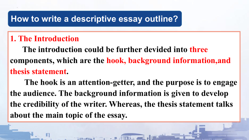 上外版（2020）选择性必修第二册Unit 1 Scientists Writing a descriptive essay课件(共14张PPT)