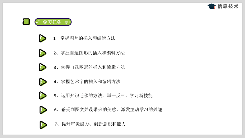 沪科版信息技术五年级下册 第二单元 活动三《美化电子小报》课件(共8张PPT)