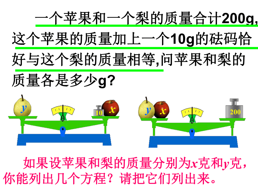 人教版七年级数学下册  第八章二元一次方程组 8.1二元一次方程组  课件  (共48张PPT)