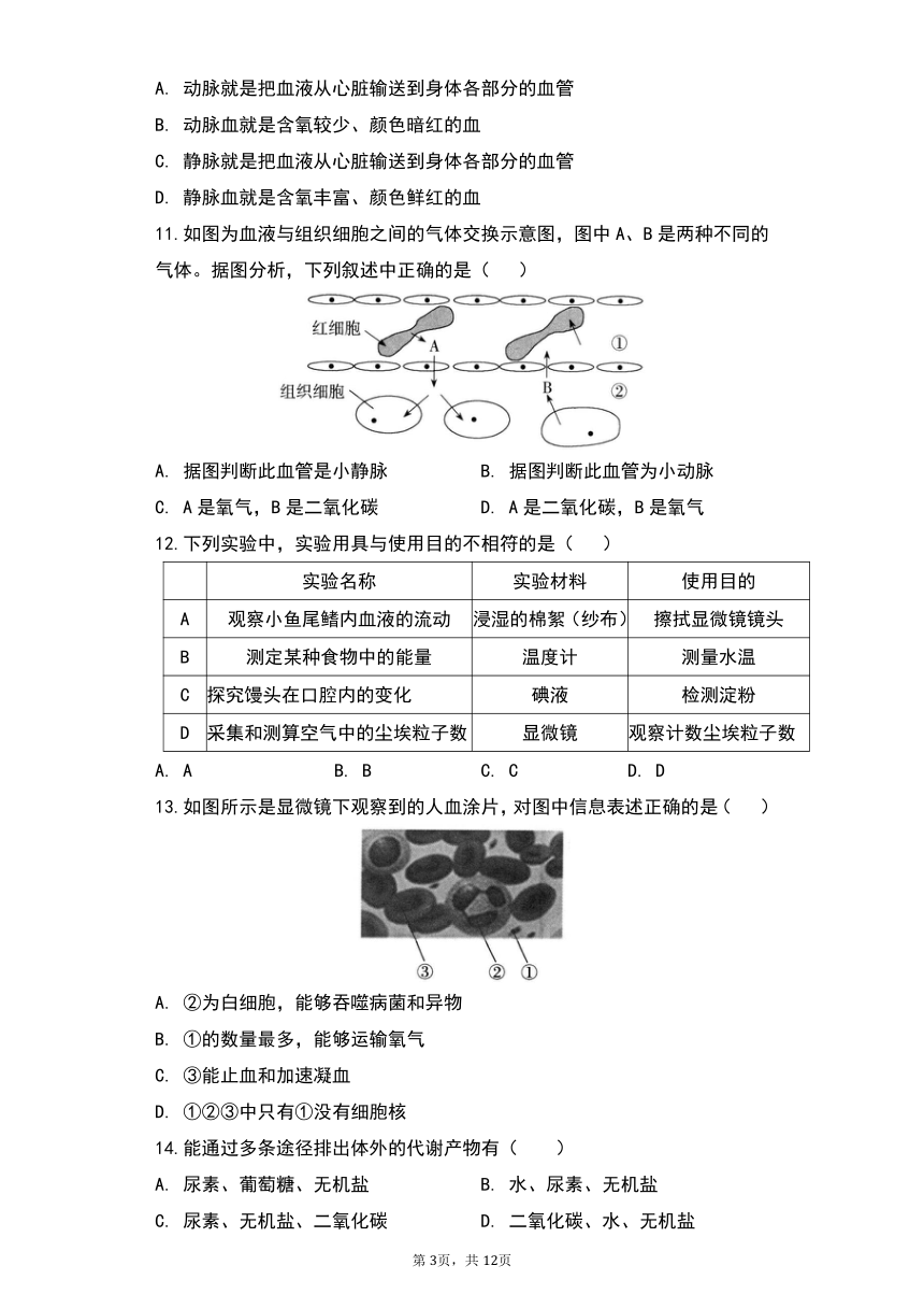 七年级上册期末复习练习题(word版含解析）