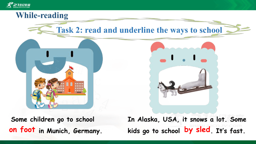 Unit2 Ways to go to school Part B  Read and write  课件（32张PPT)