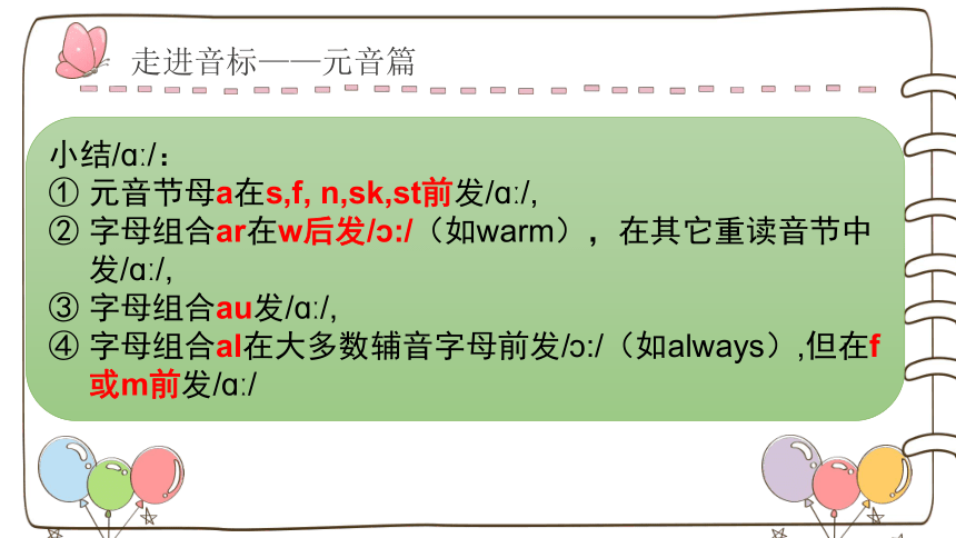 通用 小学英语小升初复习专题--国际音标学习第一讲 课件(共24张PPT)