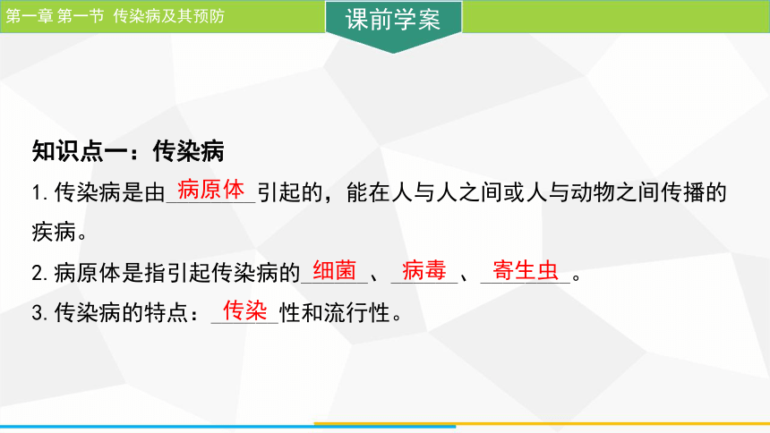 8.1 .1传染病及其预防 课件(共28张PPT) 人教版生物八年级下册