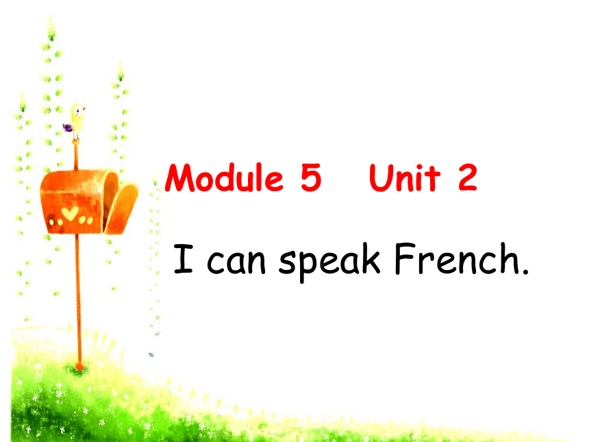 Module 5 Unit 2 I can speak French 课件(共23张PPT)