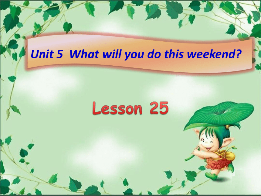 Unit5 What will you do this weekend？(Lesson25) 课件（共17张PPT）