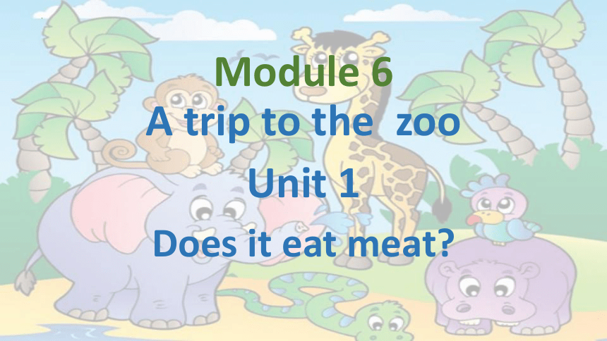 外研版英语七年级上册 Module 6 Unit 1 Does it eat meat?课件 (共22张PPT)