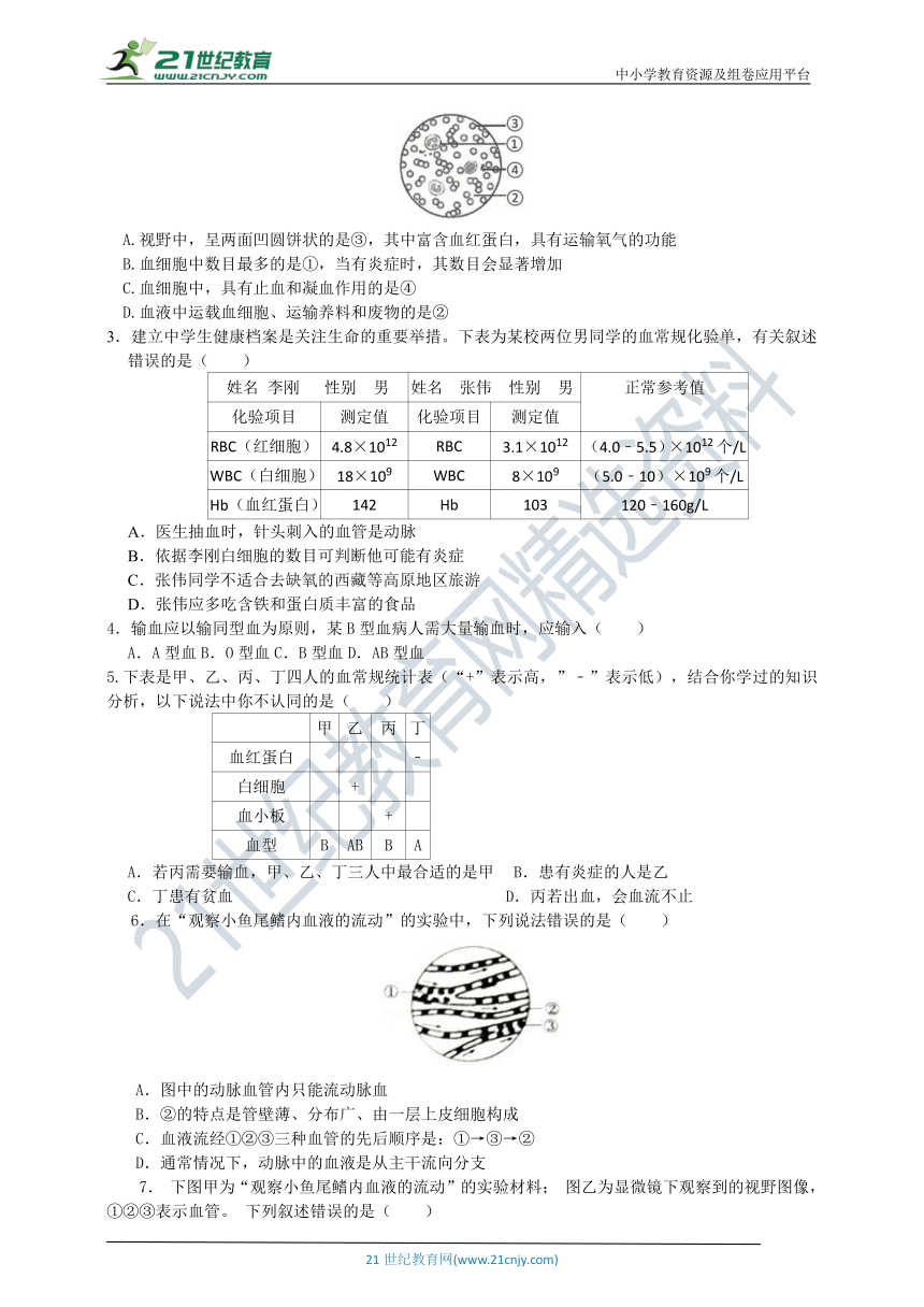 济南版七年级下第三章章末复习回顾提升（含答案）