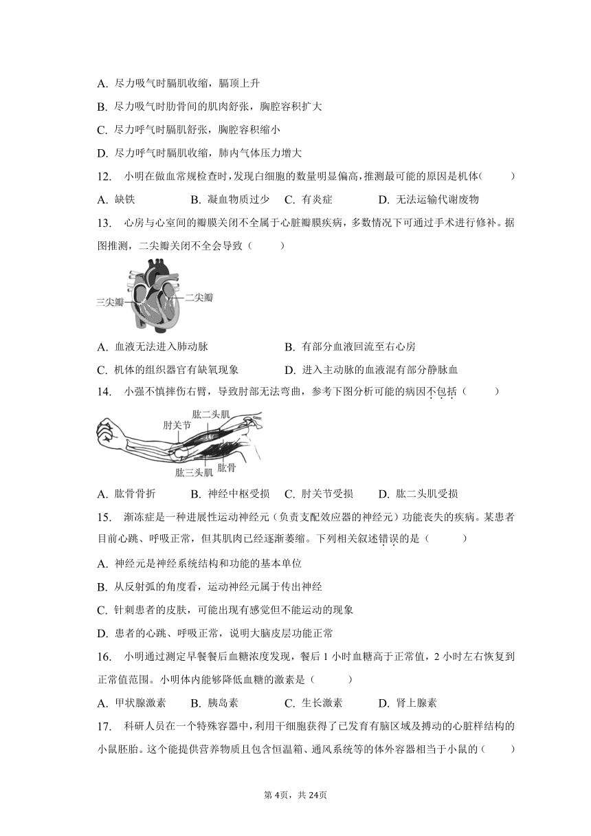 2023年北京市东城区初二（第2次）模拟考试生物试卷（含解析）