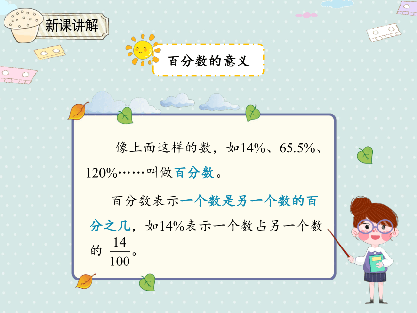 人教版小数六上 6.1 百分数的意义和读写 优质课件（20张PPT）