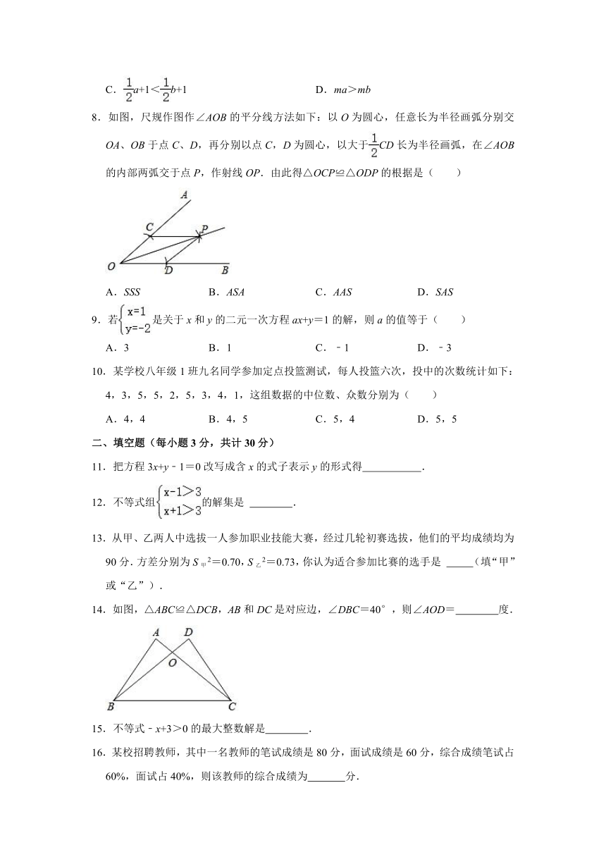 2020-2021学年黑龙江省哈尔滨市南岗区七年级（下）期末数学试卷（五四学制）（word版含解析）