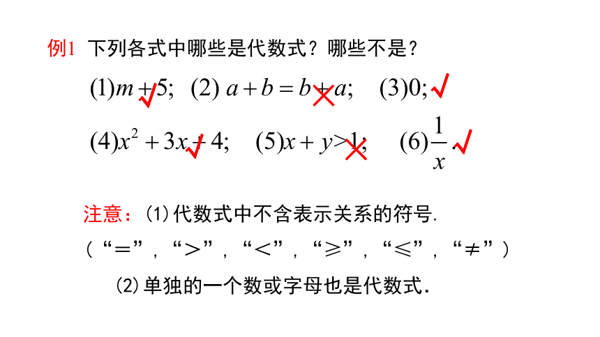 3.2.1  列代数式 课件（18张ppt）