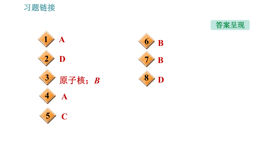 沪粤版八年级下册物理习题课件 第10章 10.3   “解剖”原子（17张）