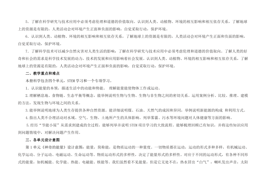 2022春苏教版小学科学六年级下册教学计划