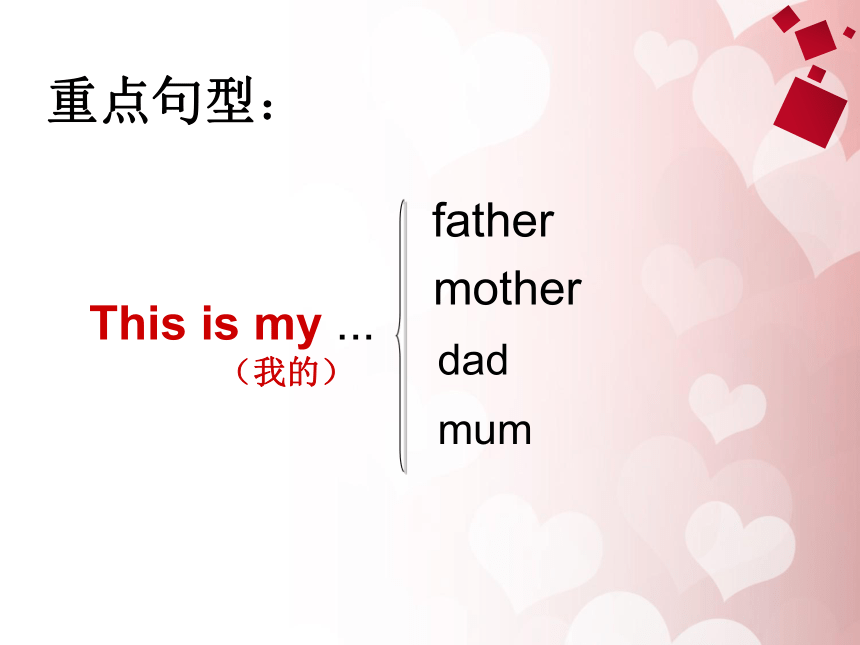 Unit 3  This is my father  Lesson13课件（15张PPT）