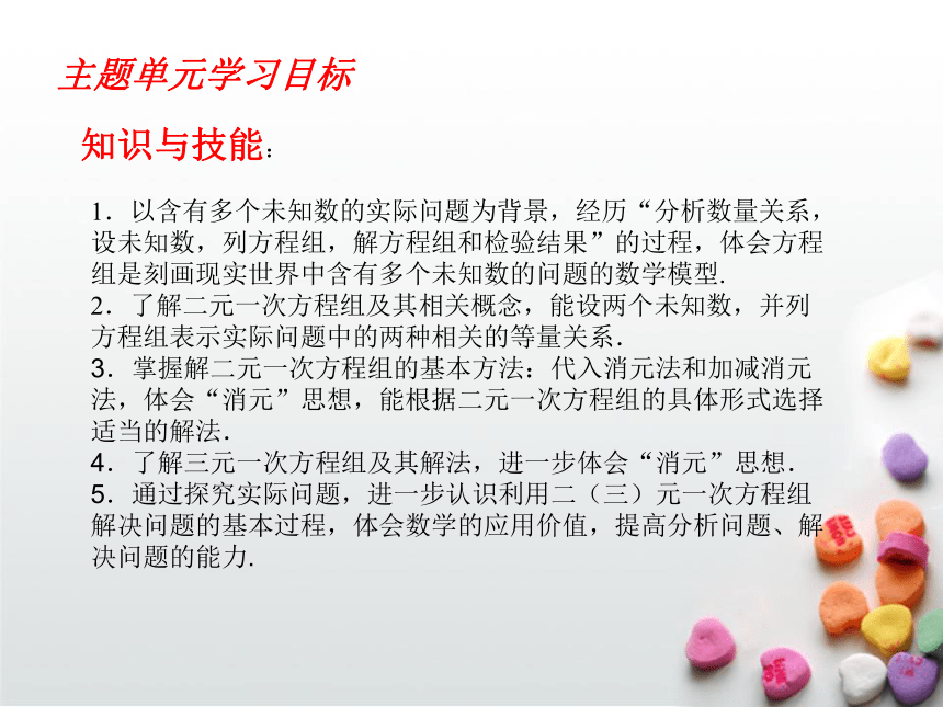 【大单元教学】鲁教版2023年七年级二元一次方程组和一元一次不等式（组）大单元课件（53张PPT）