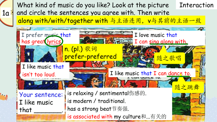 Section A 1a-2d课件+嵌入音频 Unit 9 I like music that I can dance to.（人教版九年级全册）