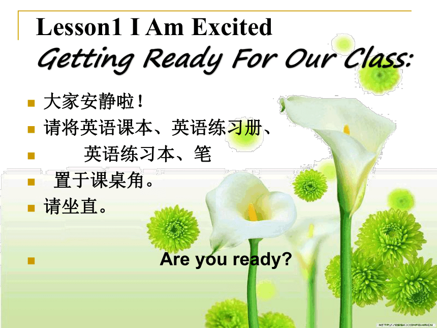 Unit 1 Going to Beijing>Lesson 1 I Am Excited!课件（共22张PPT）