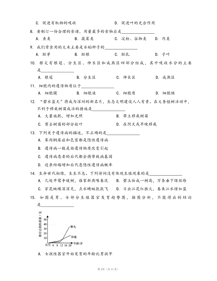 济南版八年级上册生物期末冲刺卷(word版，含答案解析）