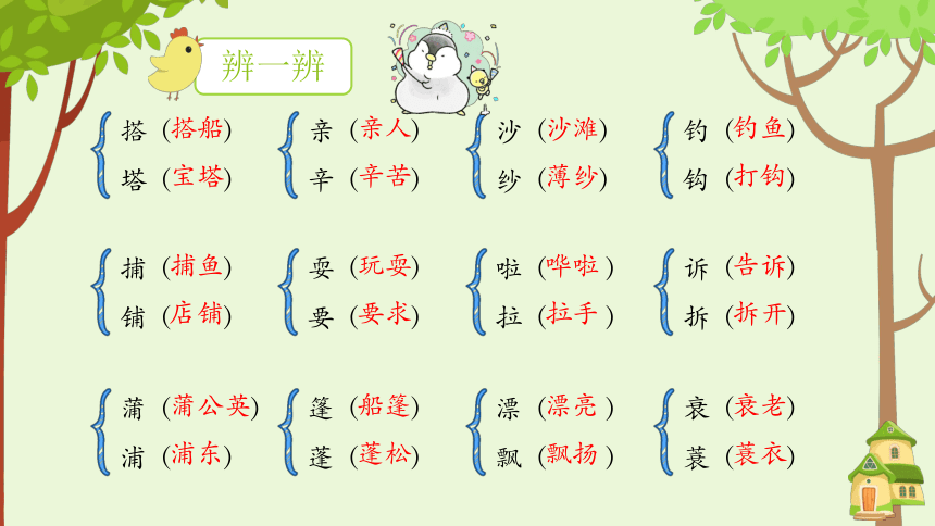 小学语文三年级上册 第五单元复习 课件(共33张PPT)