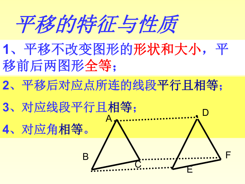 青岛版八年级数学下册 第11章 图形的平移与旋转 复习课件 (共15张PPT)