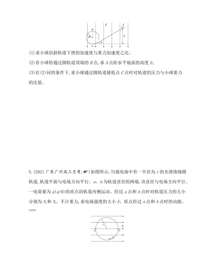 第一章专题强化练3　带电粒子（物体）在复合场中的运动练习（Word版含解析）