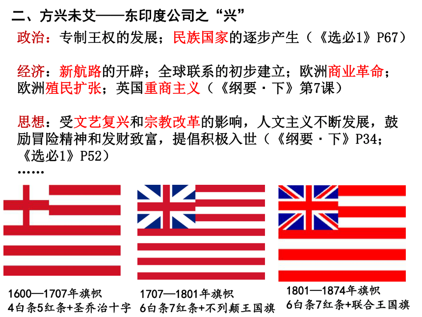 2023届高考一轮复习：从东印度公司看世界变革 课件（19张PPT）