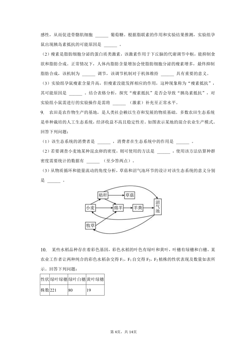 2023年四川省成都重点中学高考生物三诊试卷-普通用卷（有解析）