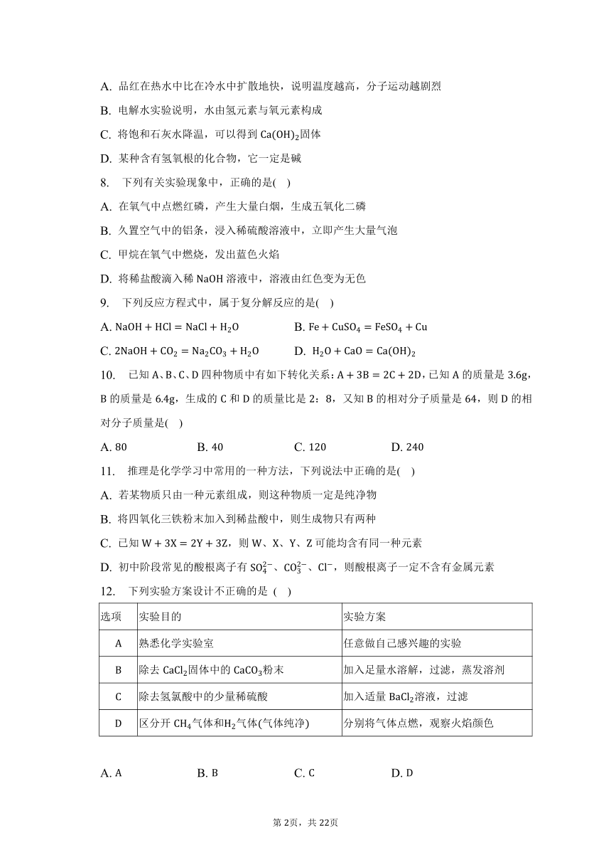 2023年天津市河西区自立中学中考化学一模试卷（含解析）