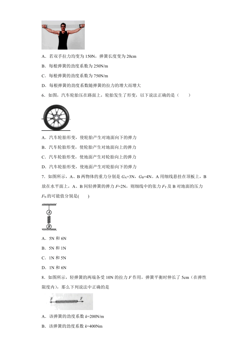 3.2弹力 课时作业（Word版含解析）