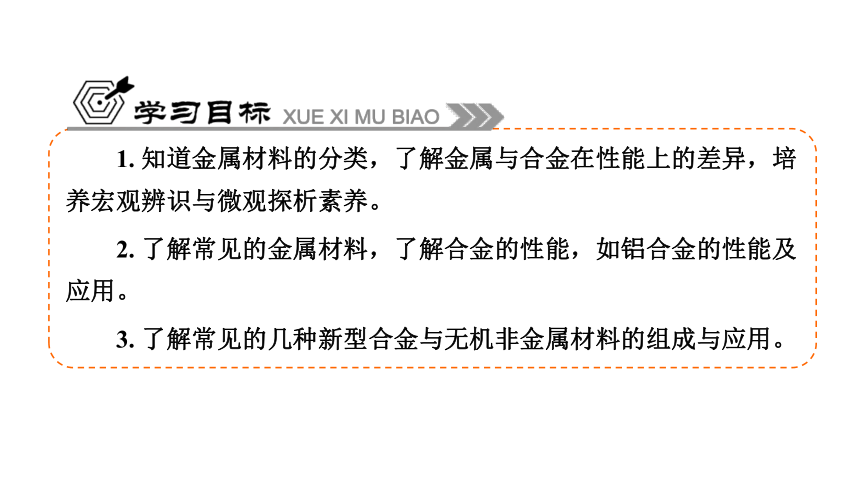 专题9  第3单元  金属材料的性能及应用  课件(共25张PPT)   2022-2023学年高一下学期化学苏教版（2019）必修第二册