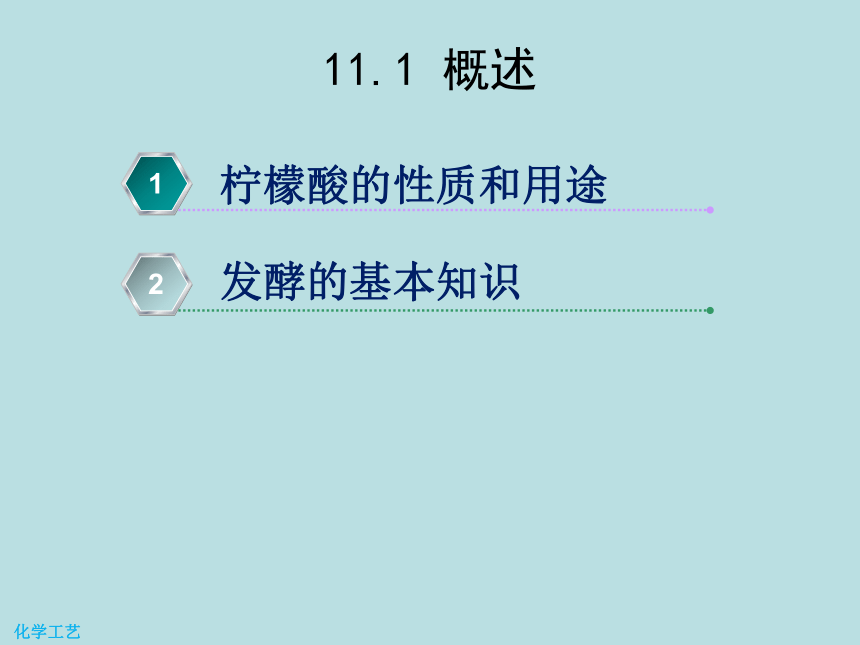 11 柠檬酸的生产 课件(共17张PPT)-《化学工艺（第二版） 》同步教学（化工版）