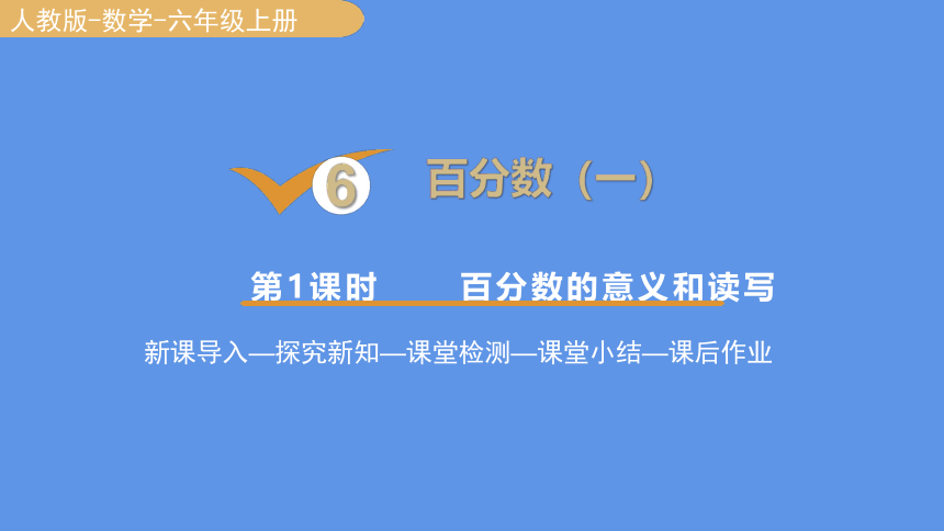 人教版数学六年级上册6 百分数的意义和读写课件（17张PPT)