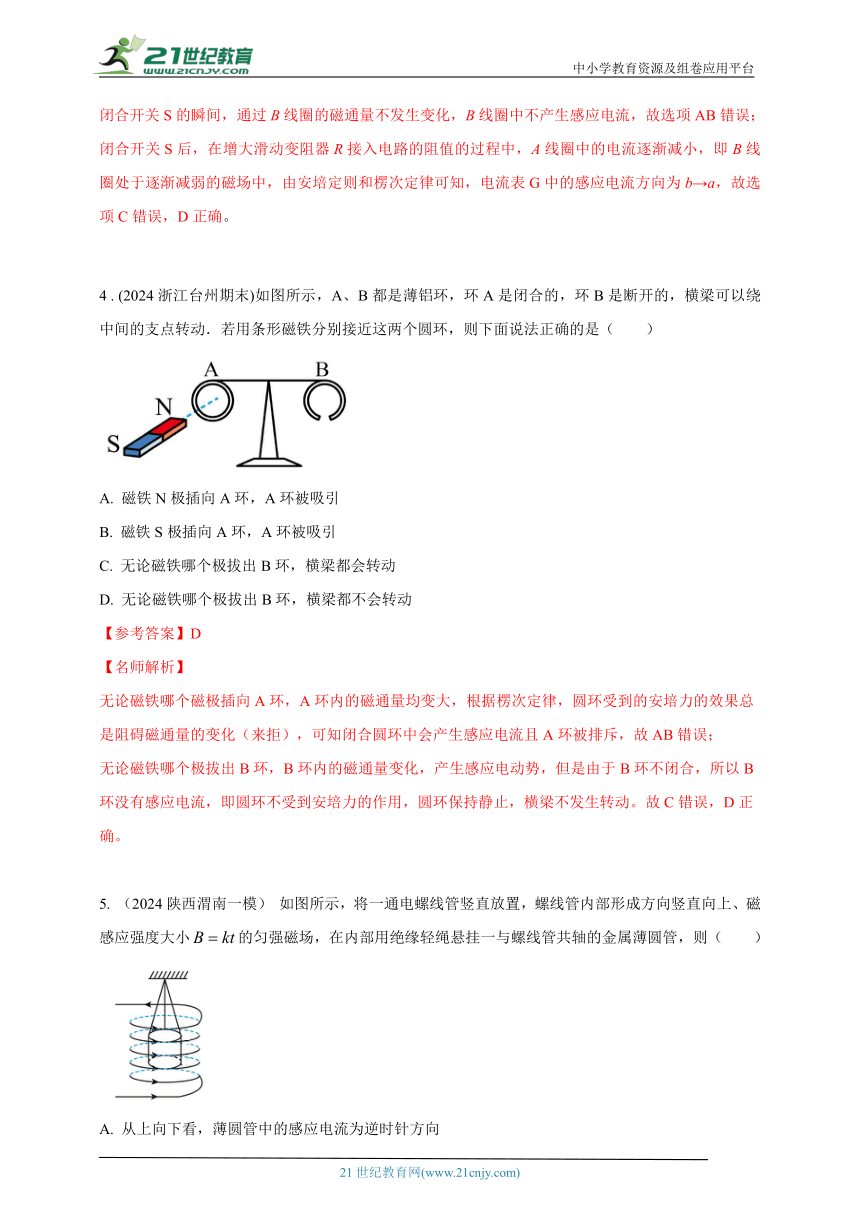 热点37  电磁感应定律和楞次定律 --高考物理50热点冲刺精练（名师解析）