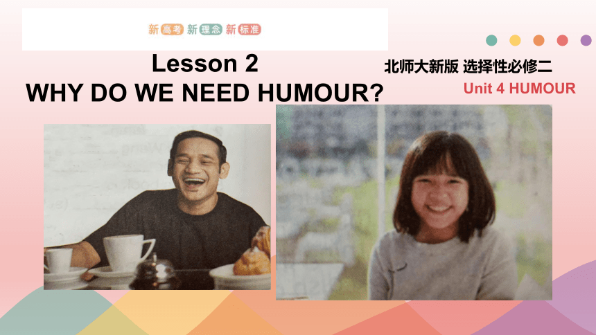 北师大版（2019）选择性必修第二册 Unit4Humour  Lesson2 Why Do We Need Humour?精品课件(共15张PPT)