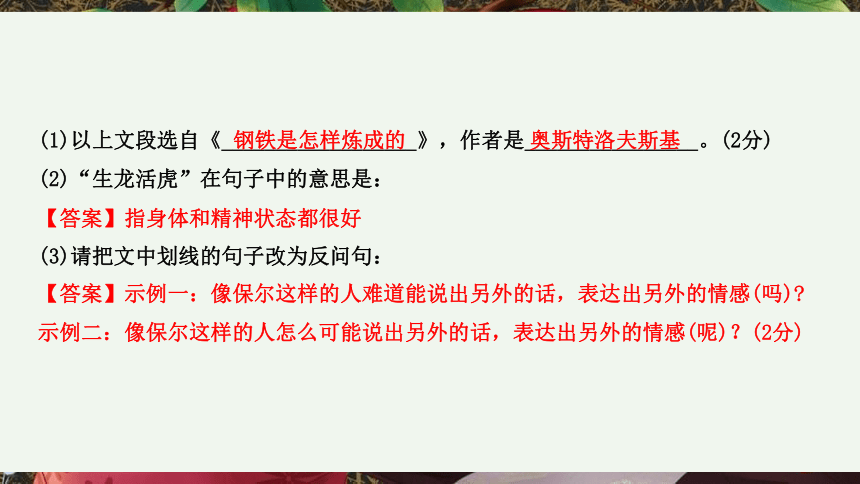 （安徽省）语文中考专题一  名著阅读 课件（91张PPT）