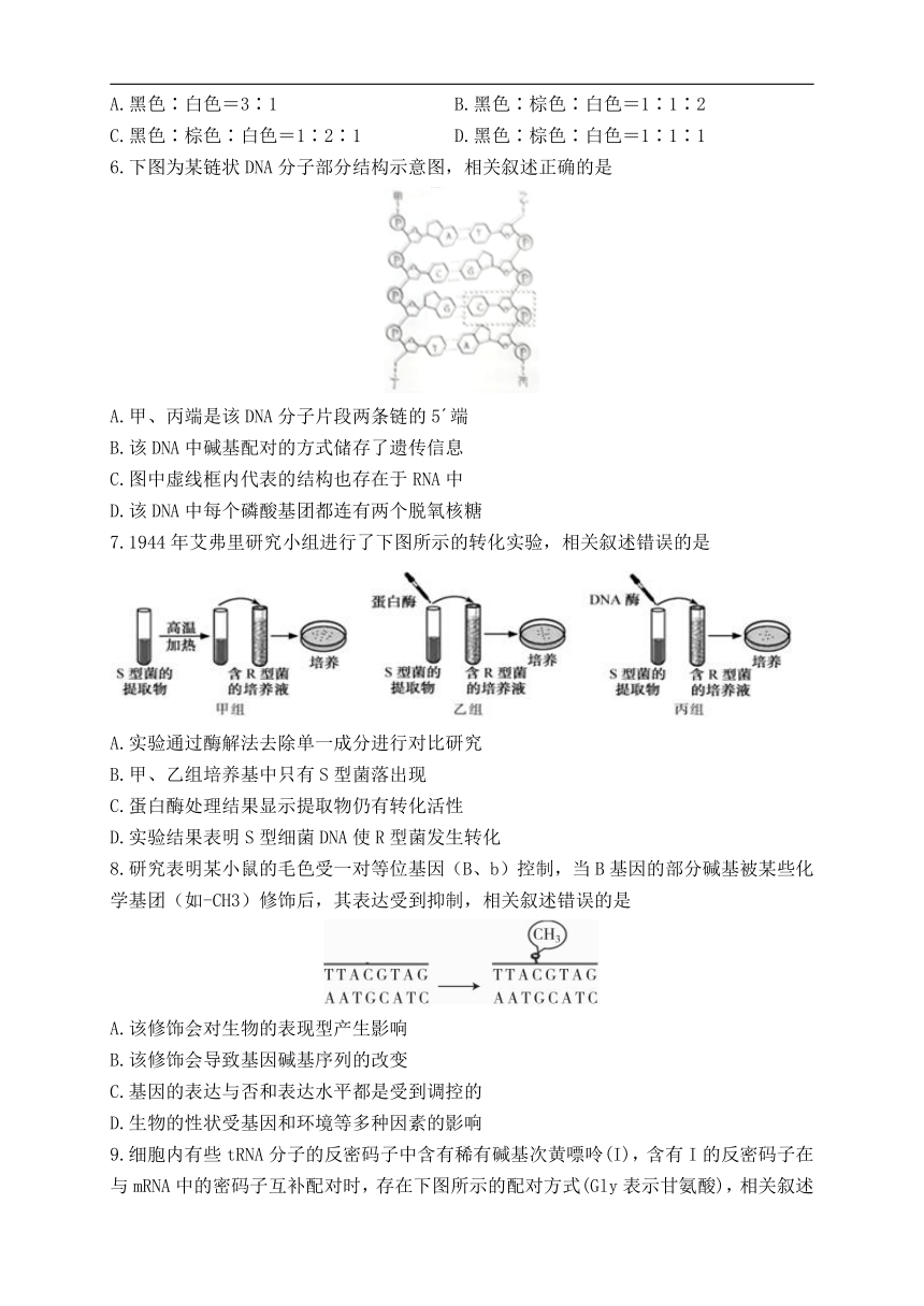 江苏省徐州市2021-2022学年高一下学期期末考试生物学试卷（Word版含答案）