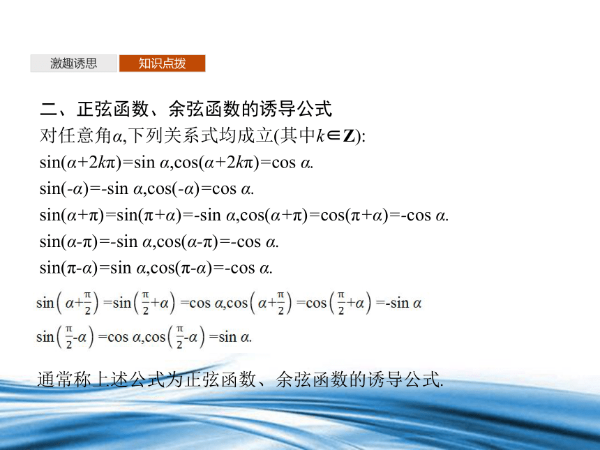 数学北师大版（2019）必修第二册 1.4..3诱导公式与对称144诱导公式与旋转 课件(共24张PPT)