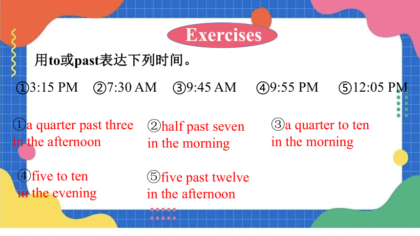 七下 unit 2  What time do you go to school? 单元复习课件(共36张PPT)