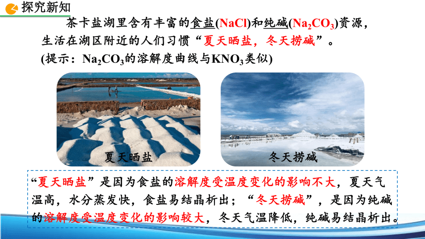 9.2.2溶解度曲线课件（19张PPT）—2022—2023学年九年级化学人教版下册