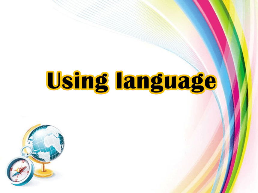 人教版高二英语选修六Unit 4 Global warming  Using language课件（36张ppt）